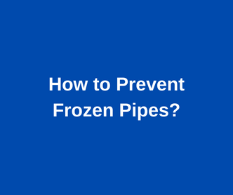 How to prevent frozen pipes text banner