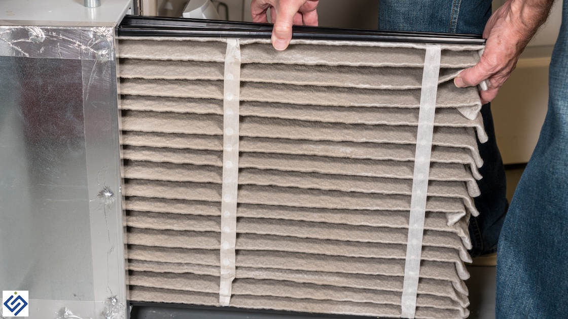 HVAC filter banner